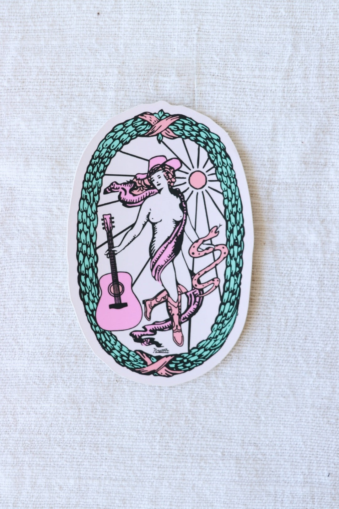 Cowgirl Tarot Sticker