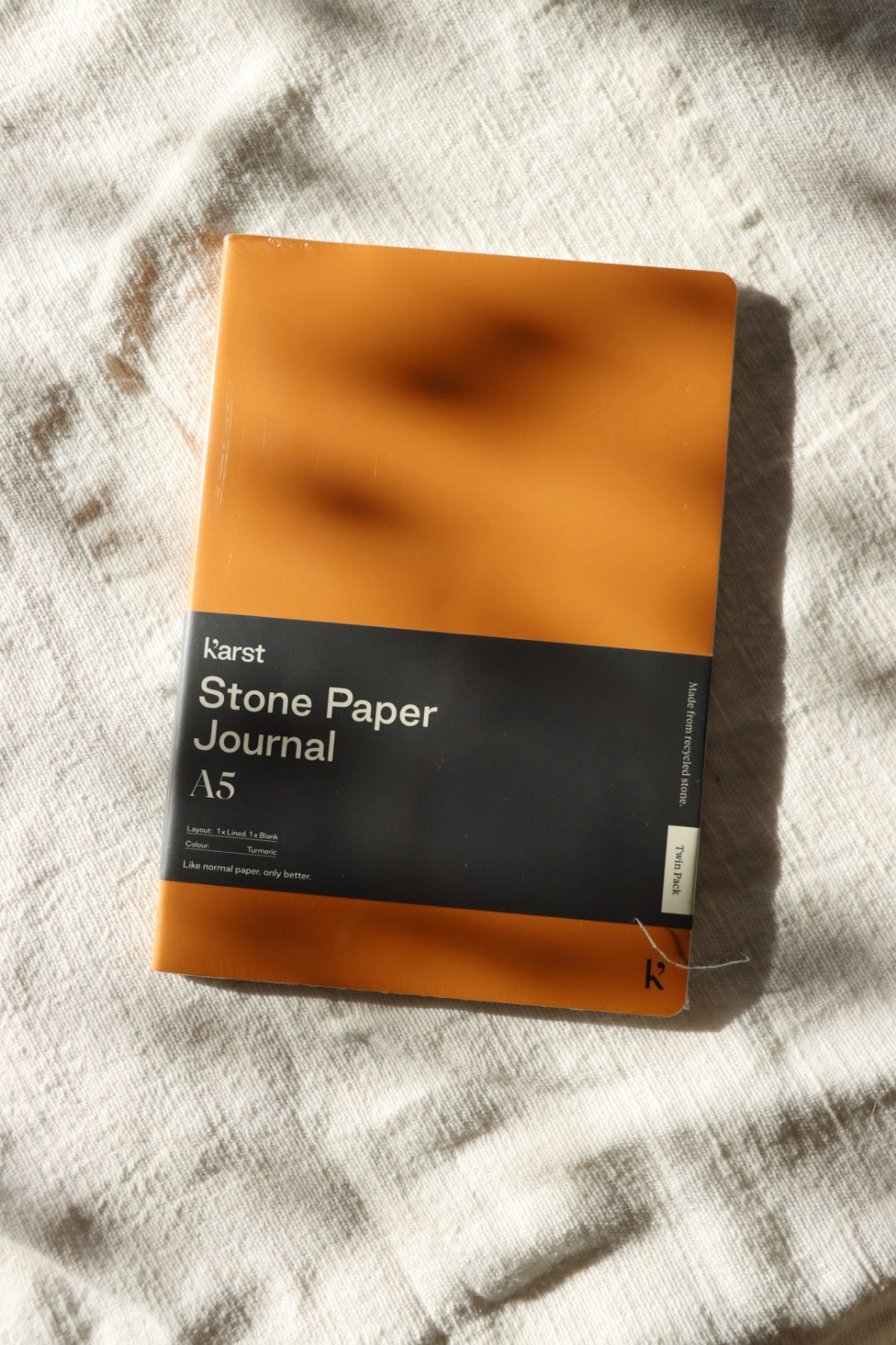 Karst Notebook, A5 Softcover Twin Pack Turmeric