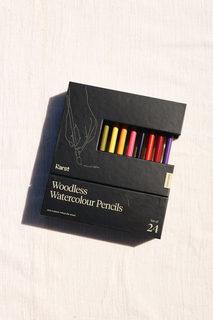 Karst Woodless Watercolour Pencils, 24-Pack