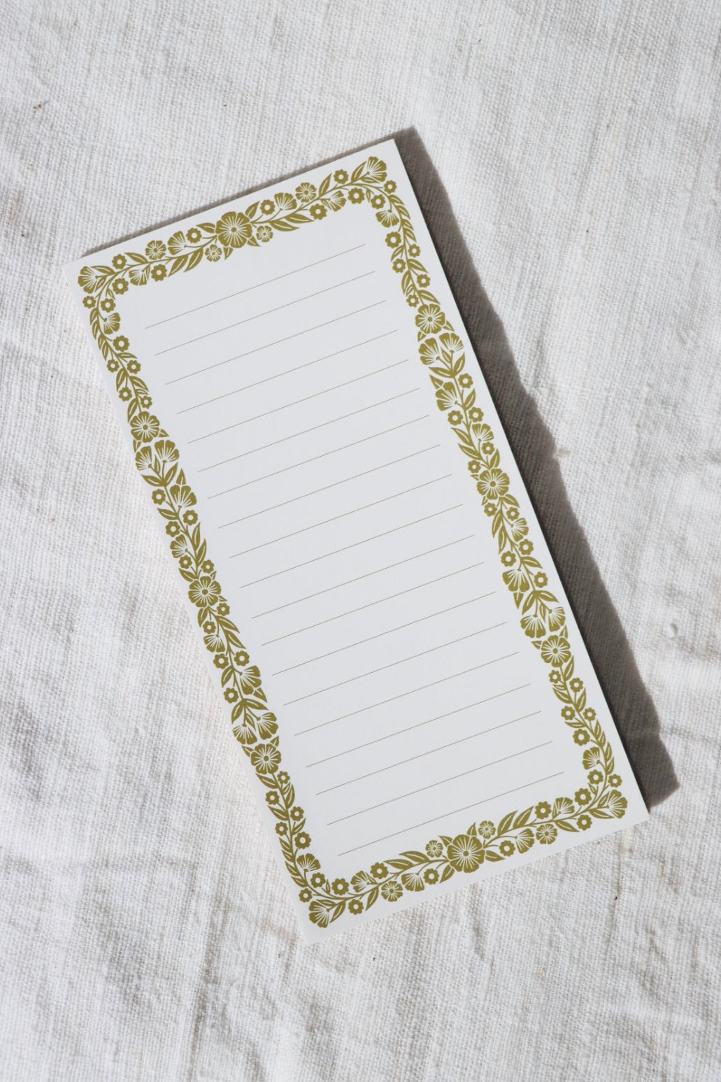 Lined Market Notepad