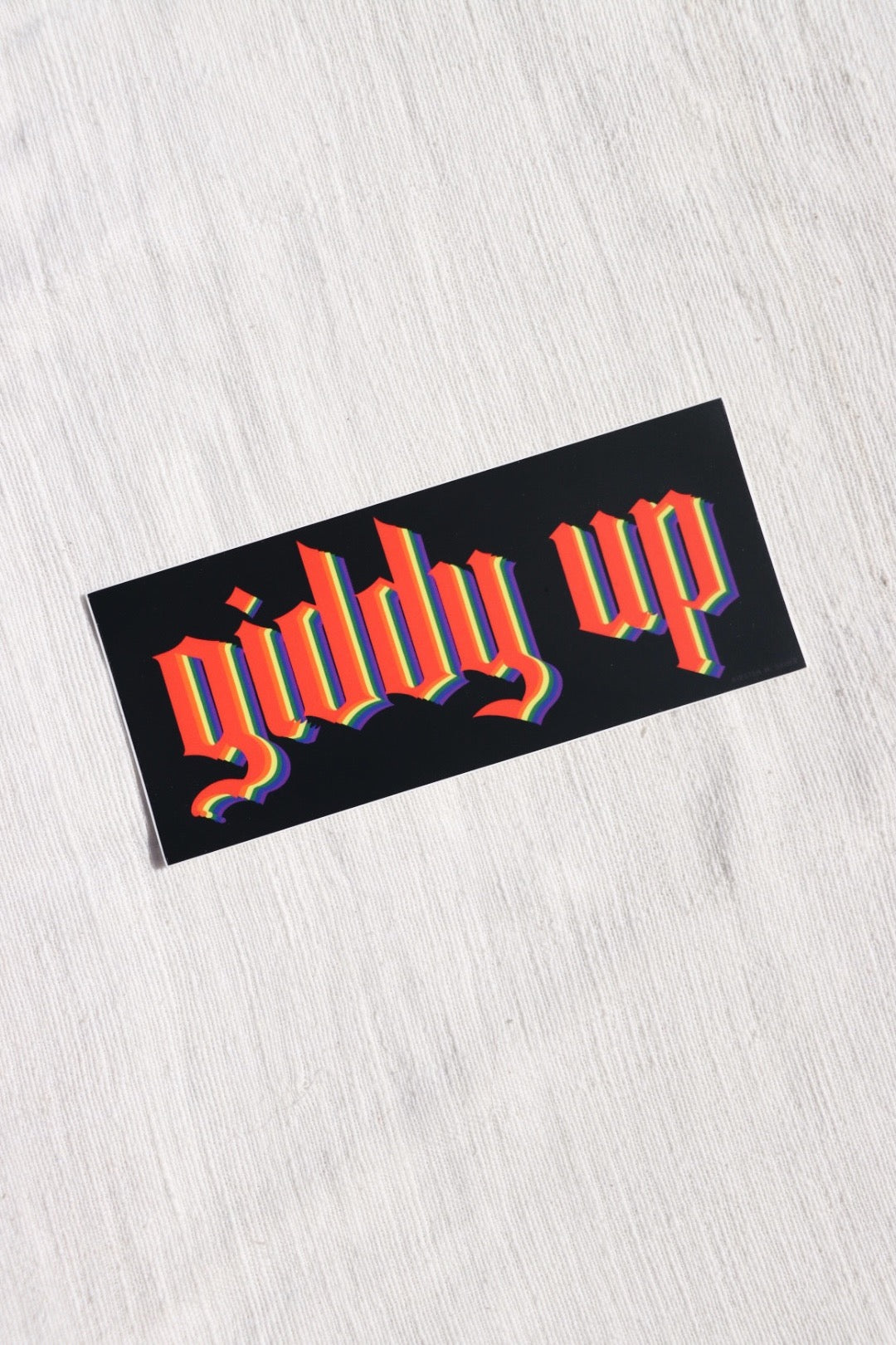 Giddy Up Sticker
