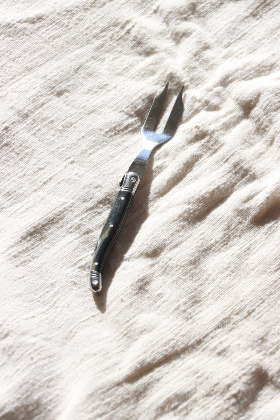 Cheese &amp; Charcuterie Fork, Black Marble