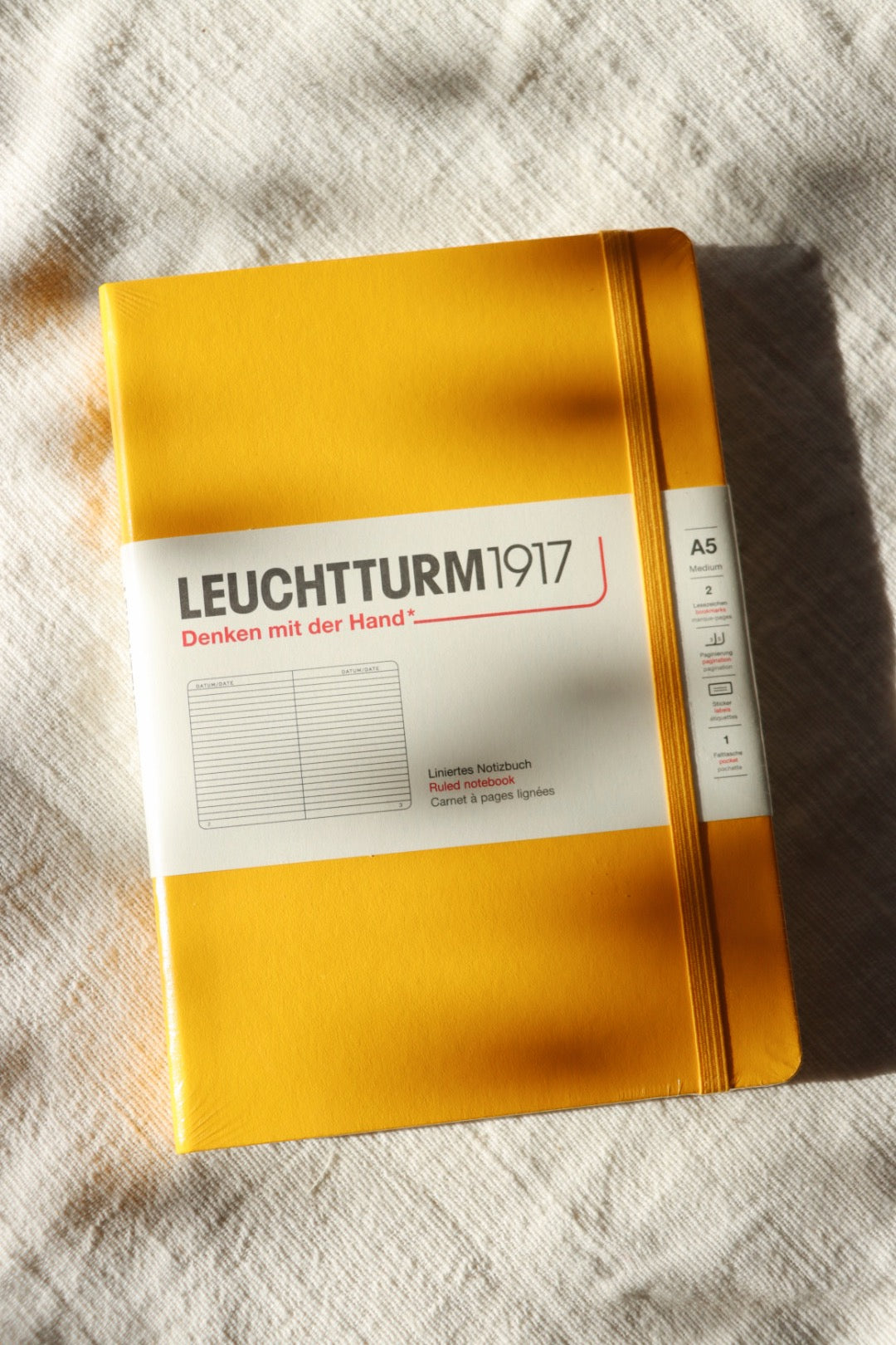 Leuchtturm1917 A5 Notebook, Ruled Sunflower