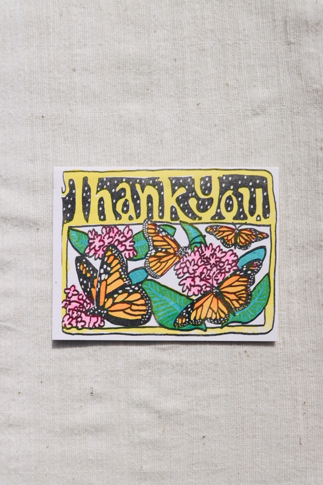 Monarch Thank You Card