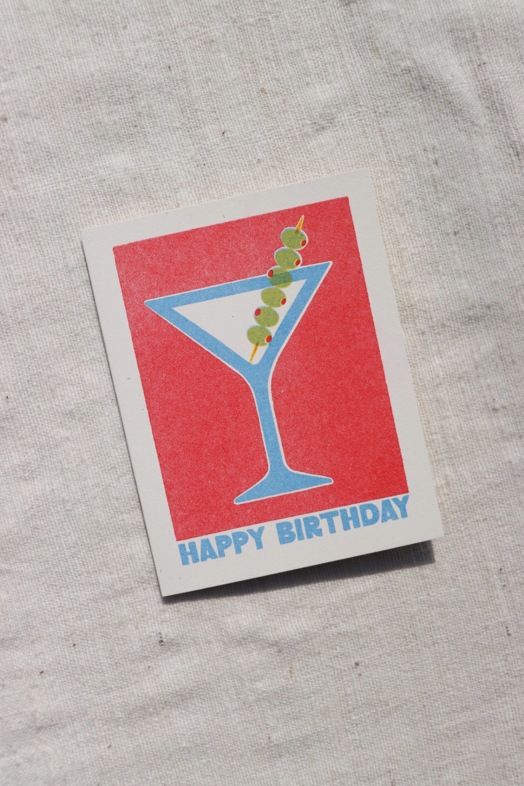 Happy Birthday Martini Card