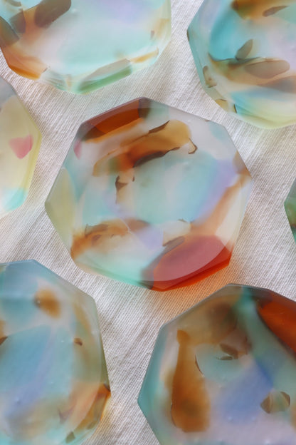 Multicolor Glass Dish