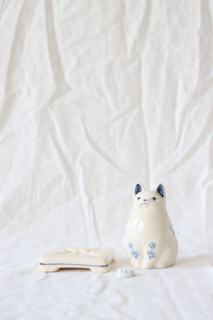 Ceramic Incense Burner, Cat
