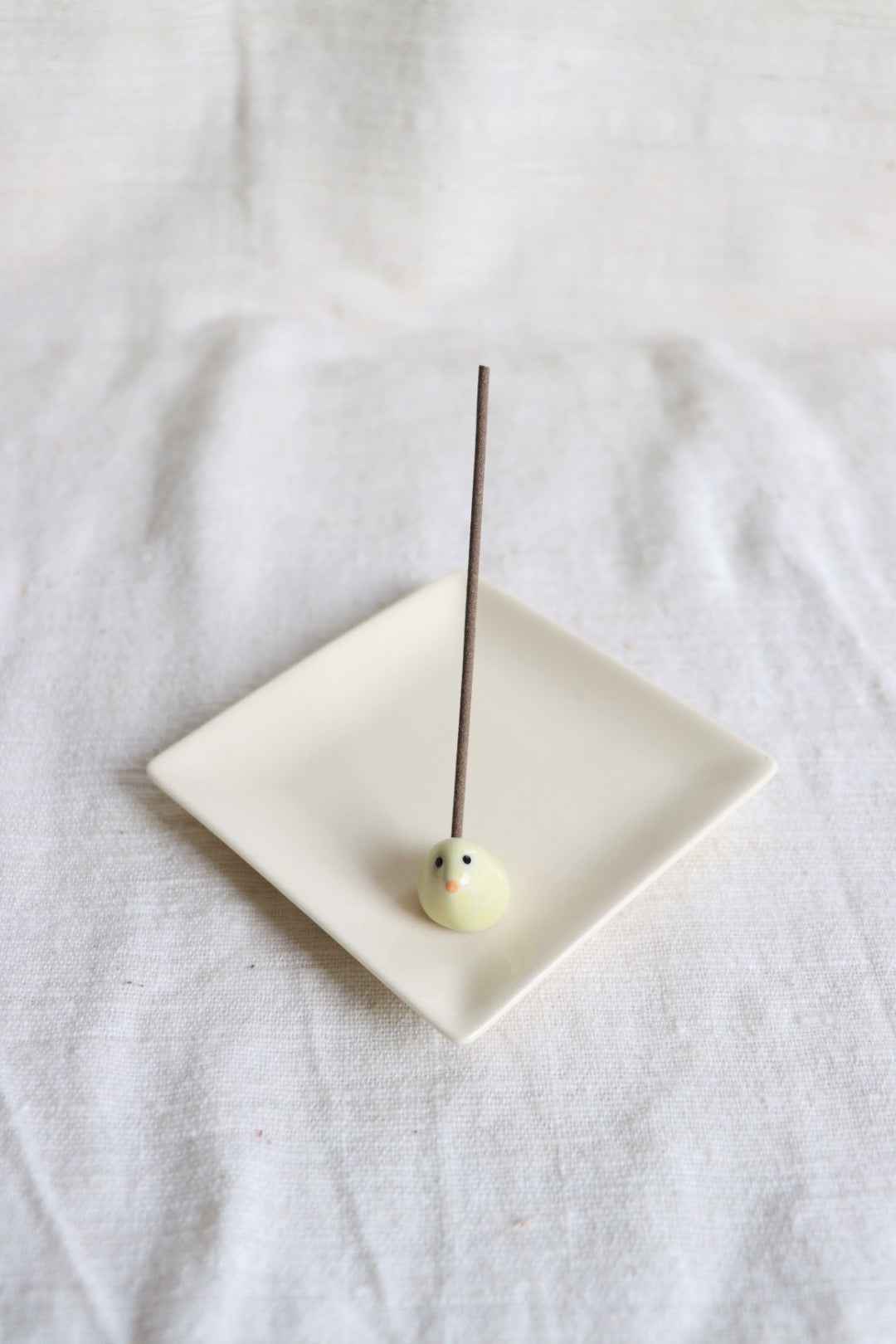 Incense Plate with Yellow Chick