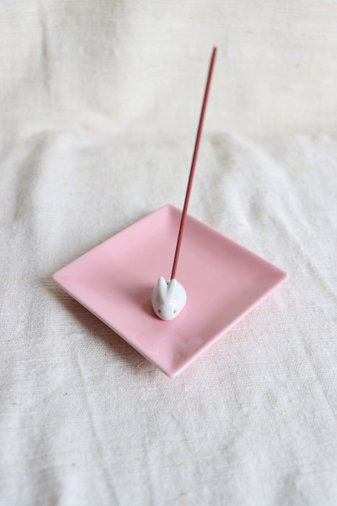 Incense Plate with Rabbit