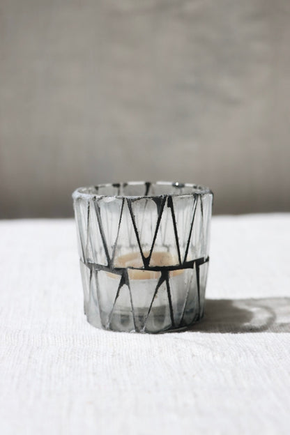 Small Mosaic Glass Tealight Holder