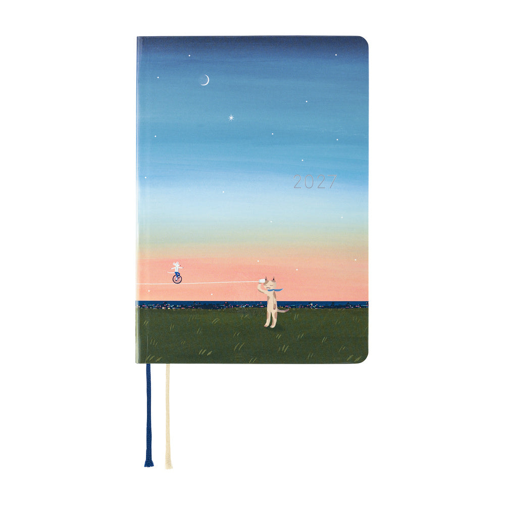 Hobonichi Techo 2027 HON A5 Hiroko Kubota: String Telephone Until the Moon is Full