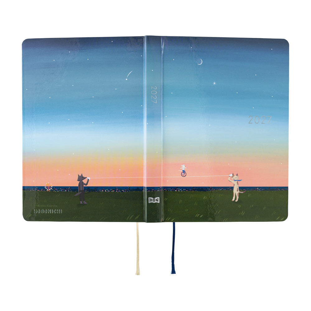 Hobonichi Techo 2027 HON A5 Hiroko Kubota: String Telephone Until the Moon is Full