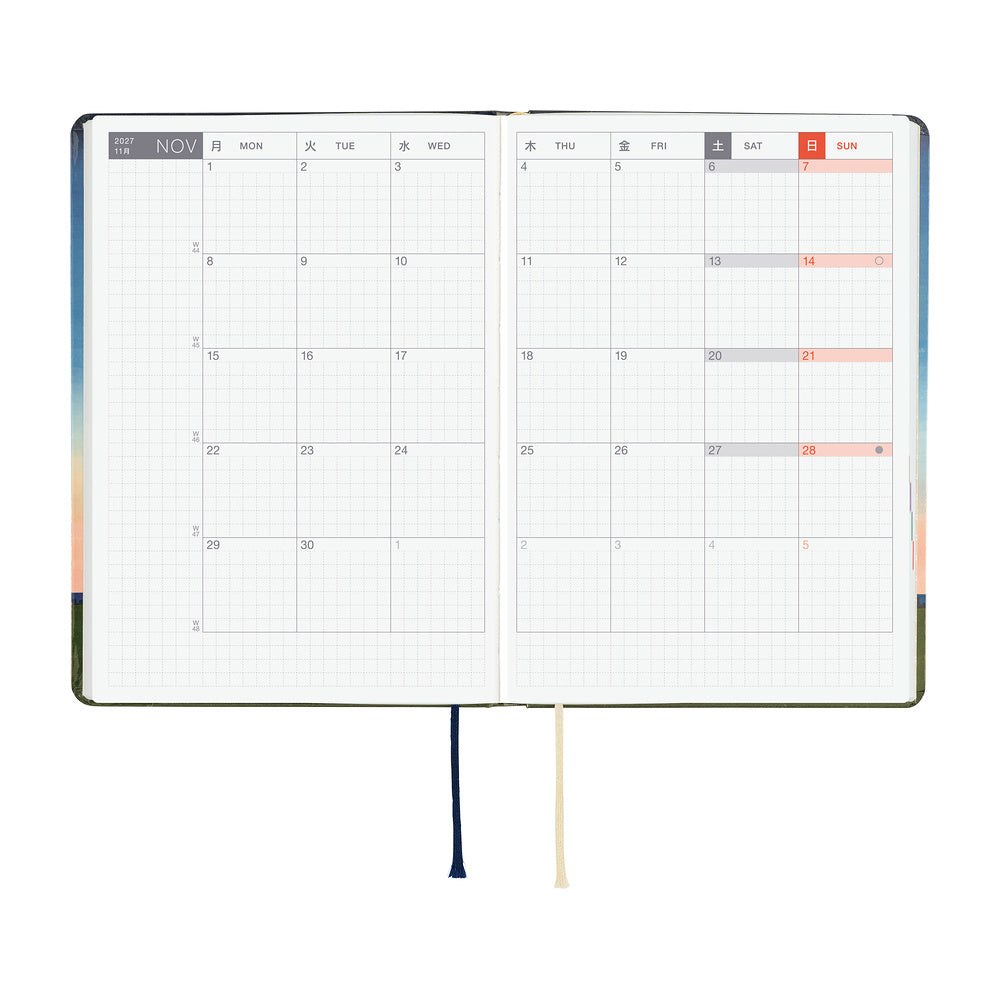Hobonichi Techo 2027 HON A5 Hiroko Kubota: String Telephone Until the Moon is Full
