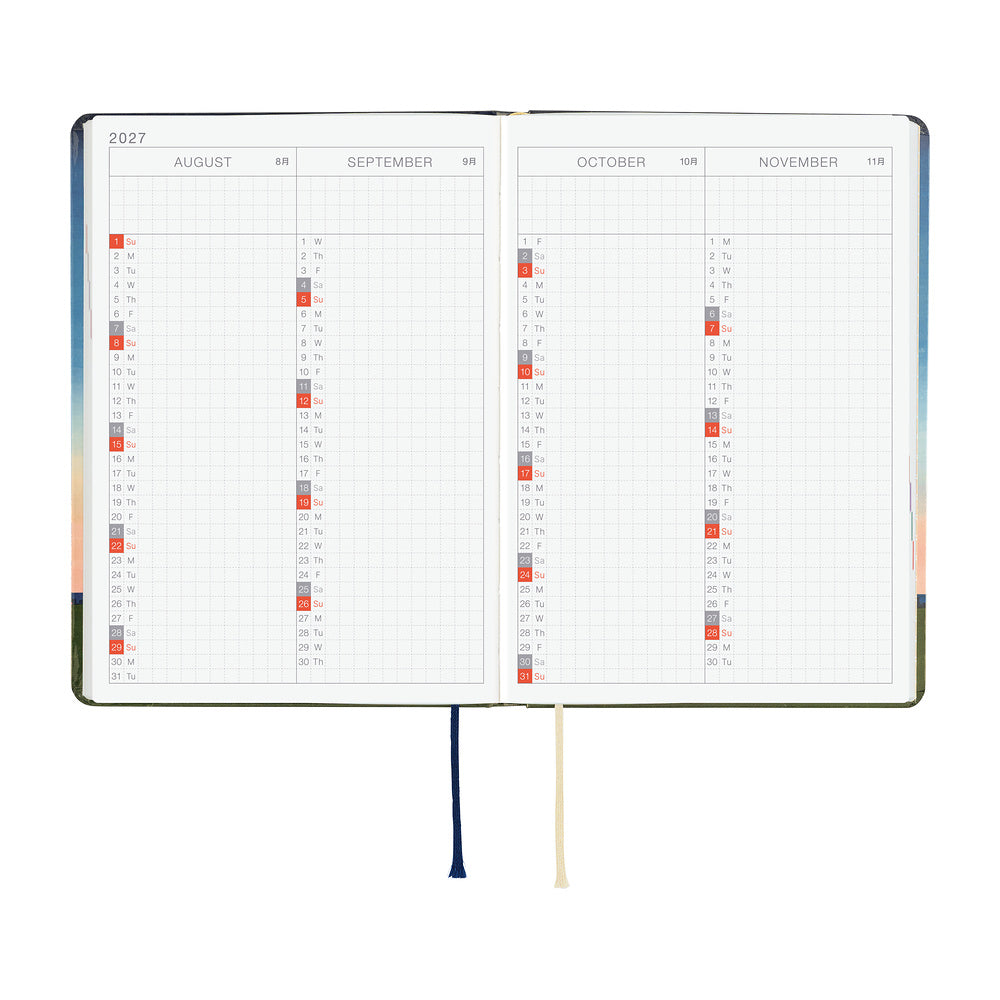 Hobonichi Techo 2027 HON A5 Hiroko Kubota: String Telephone Until the Moon is Full