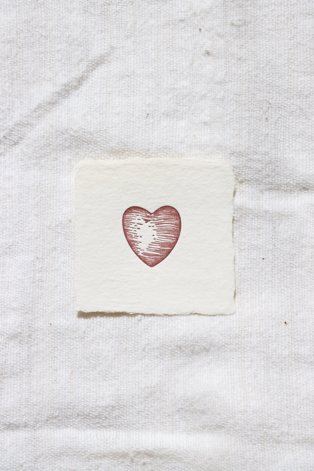 Petite Red Heart Card