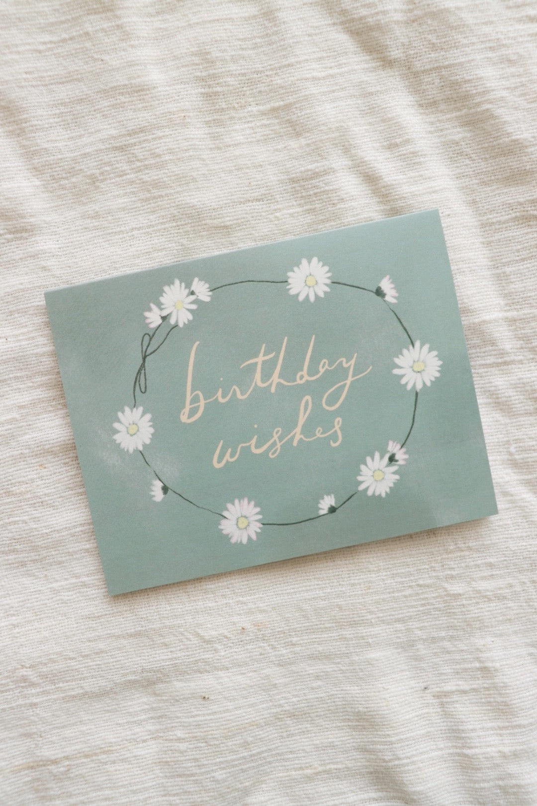 Birthday Wishes Daisies Card