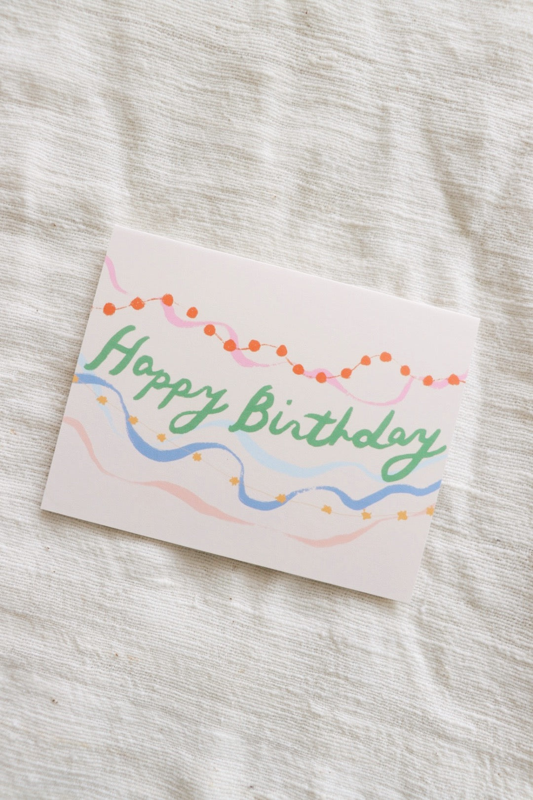 Streamers Birthday Card