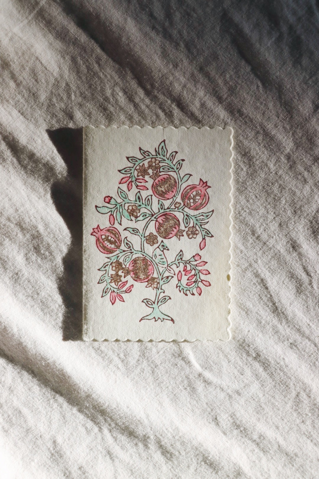 Anaar Mint Rose Greeting Card