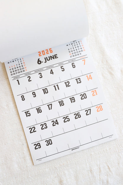 2026 Old School Wall Board Calendar