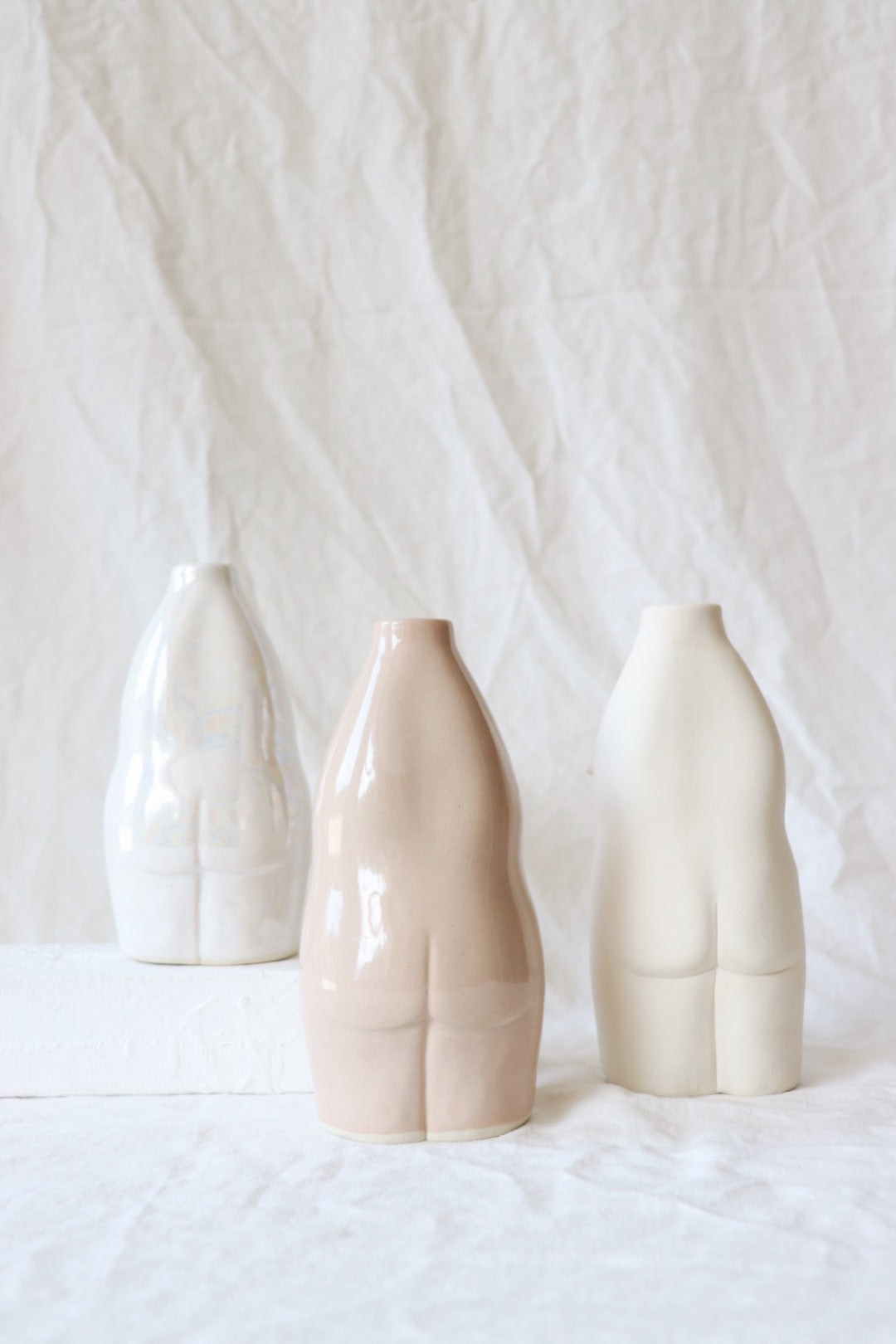 Woman Vase, Bone