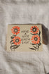 Card with floral design and &