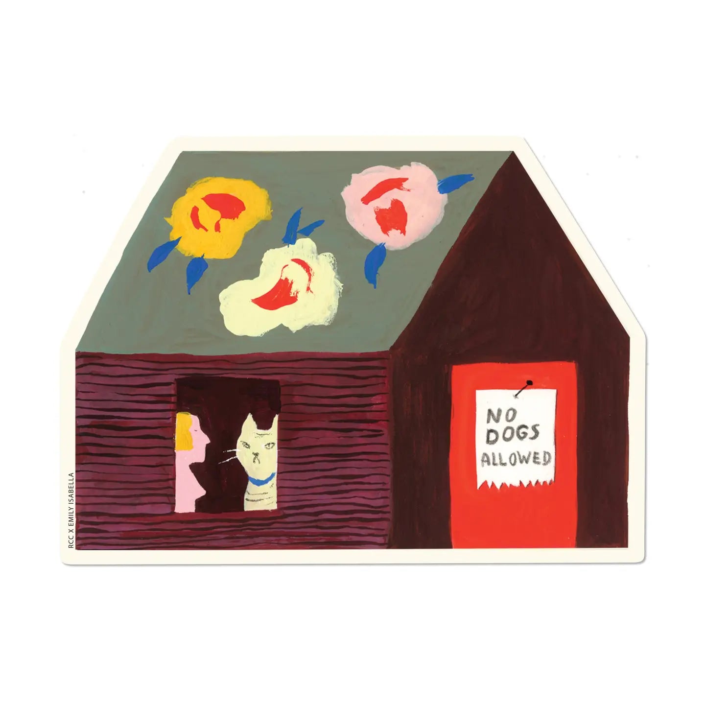 No Dogs Sticker