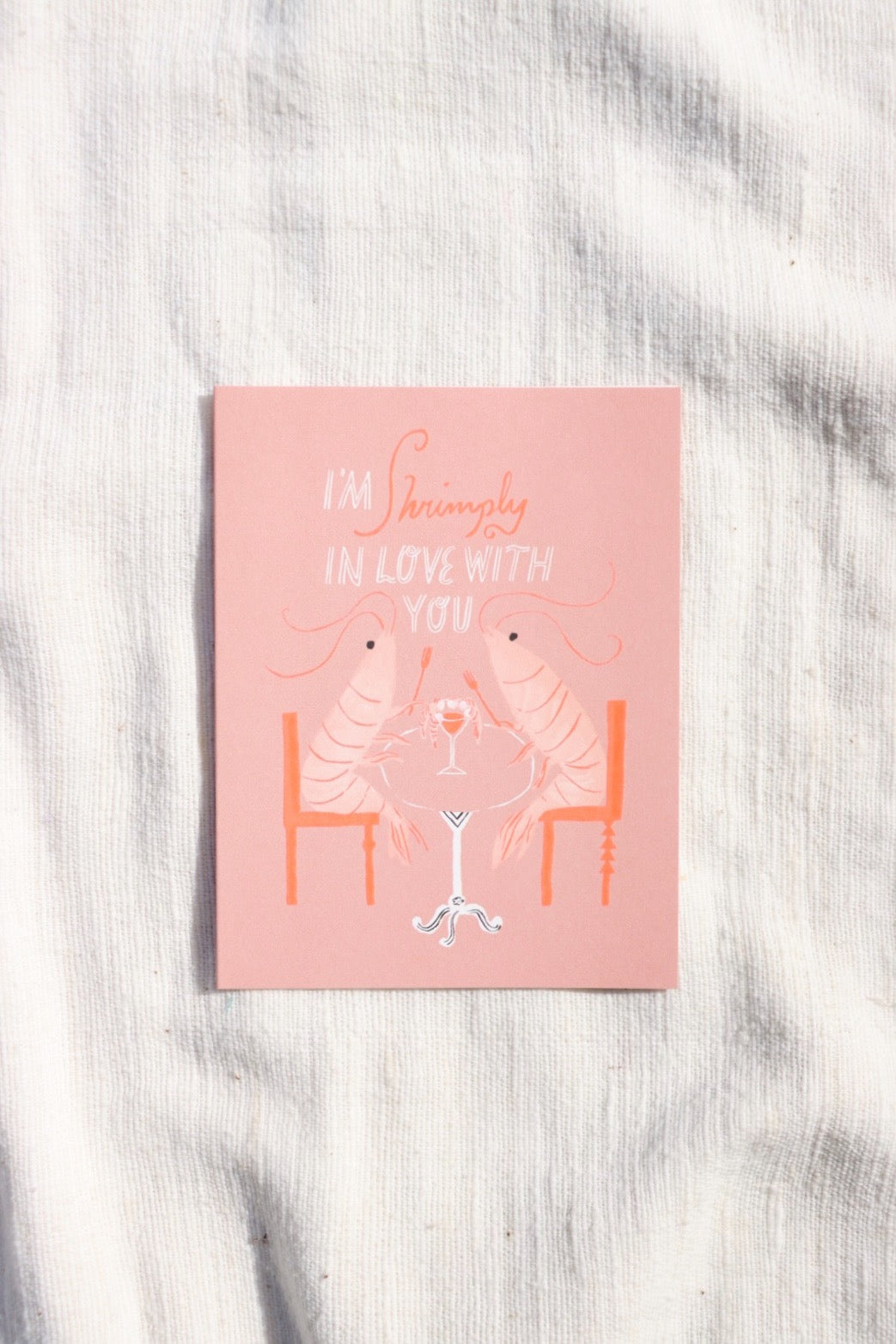 Shrimply Love Valentine Card