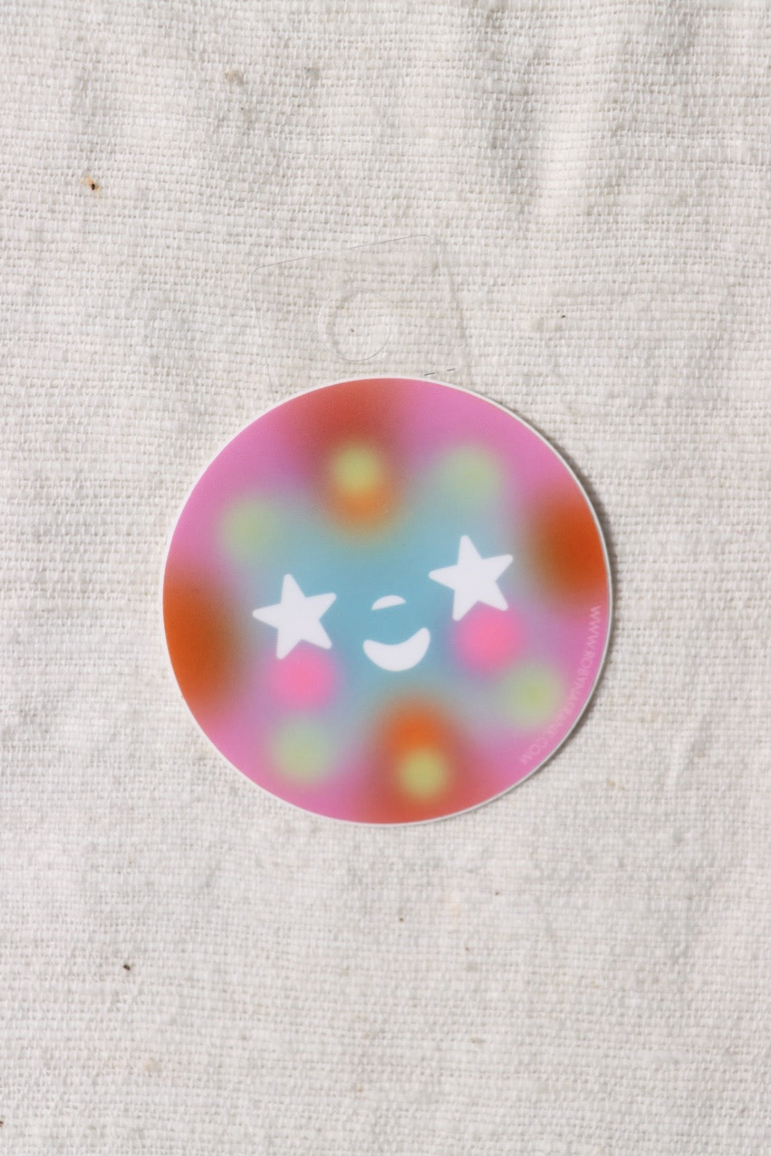 Star Eyes Circle Sticker