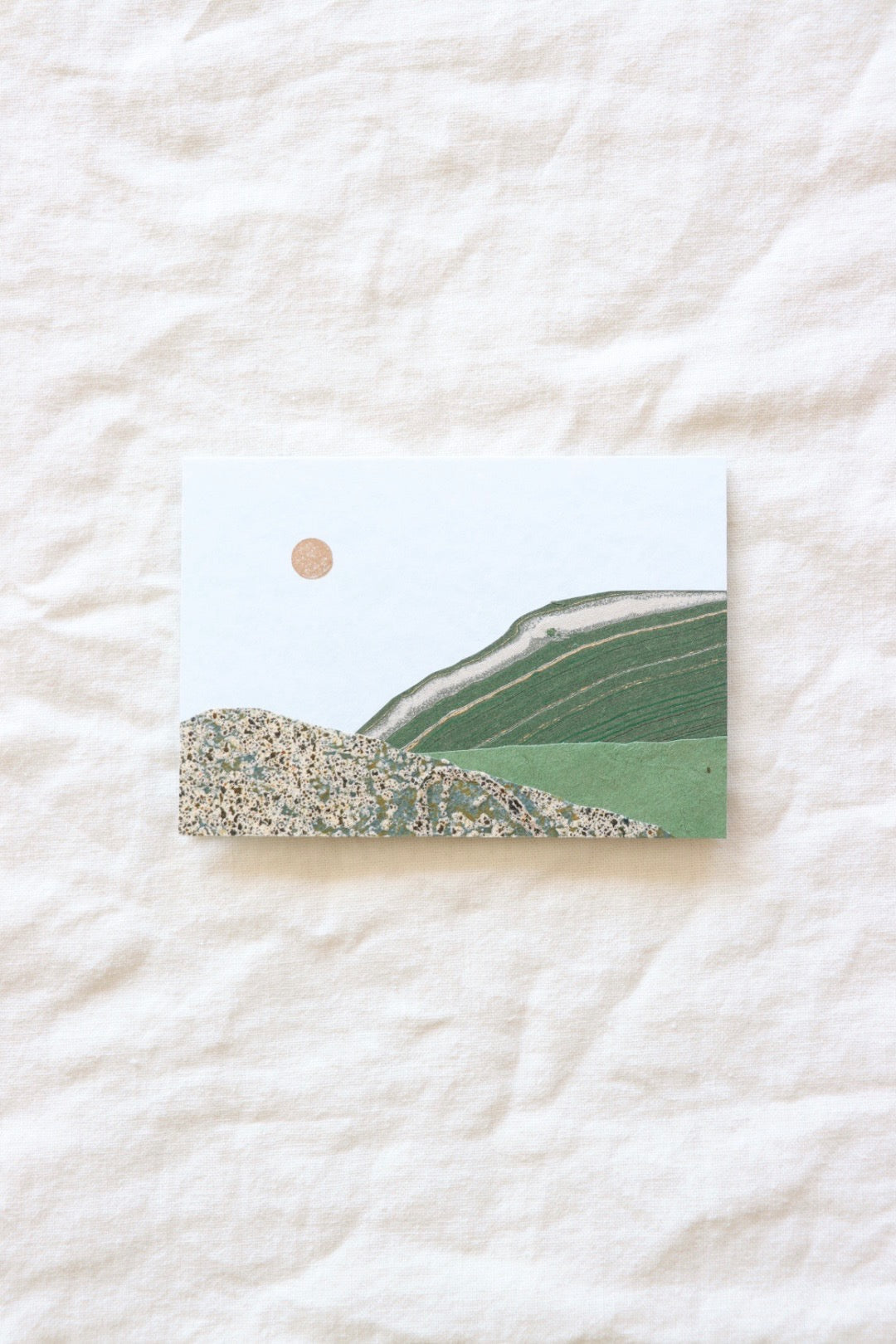Green Mountains Collage Card