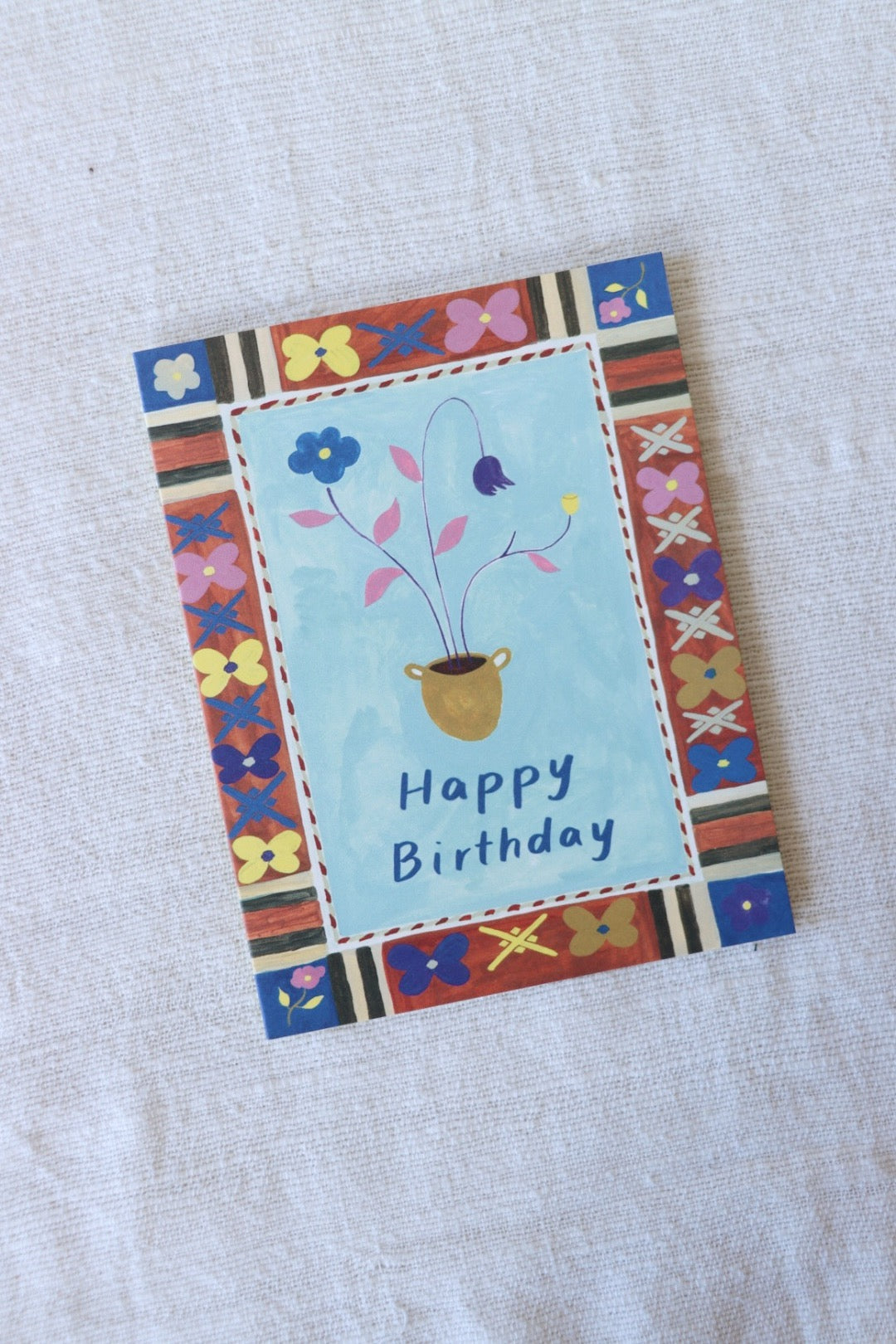 Flower Pot Birthday Card