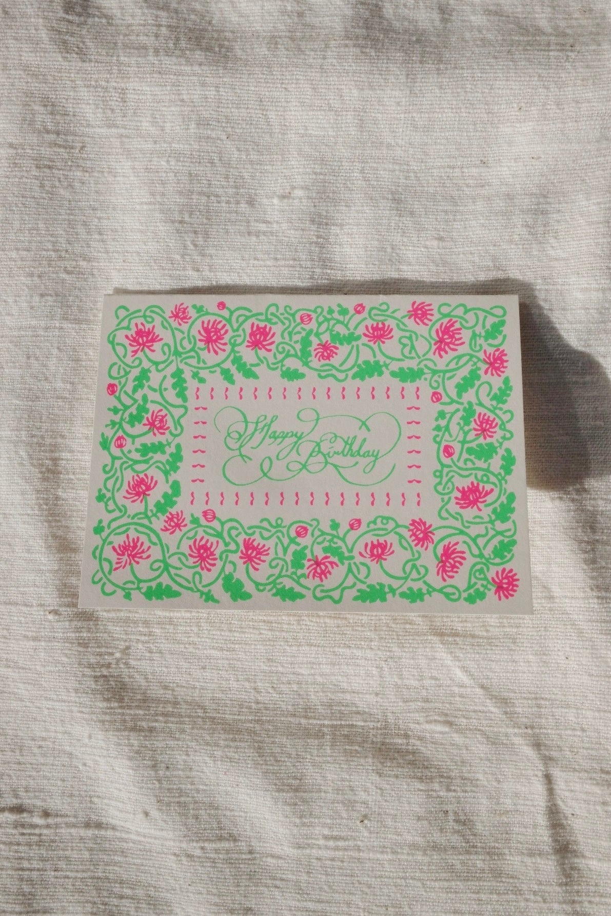 Happy Birthday Chrysanthemums Card