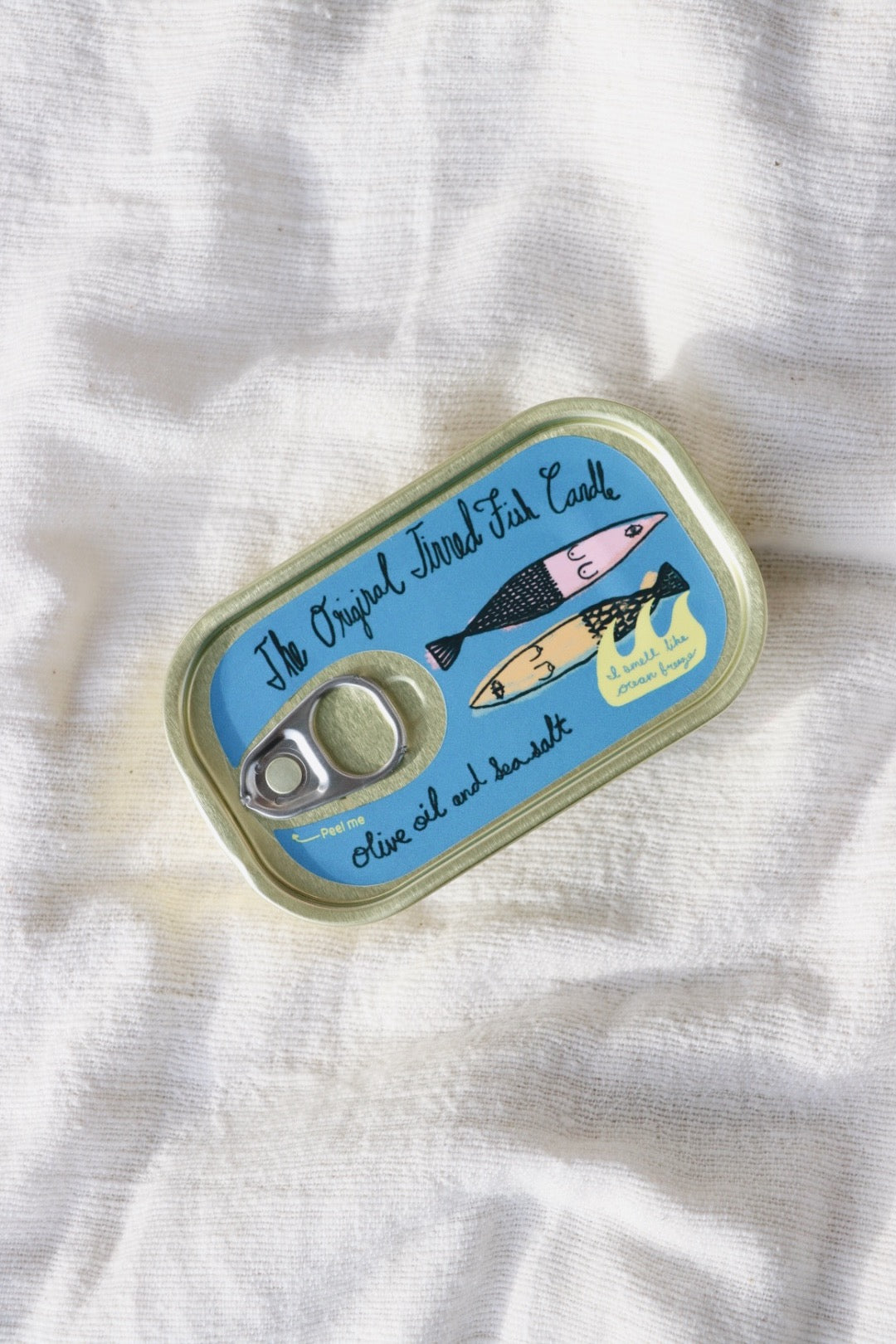 "Tinned Fish Candle": Olive Oil & Sea Salt