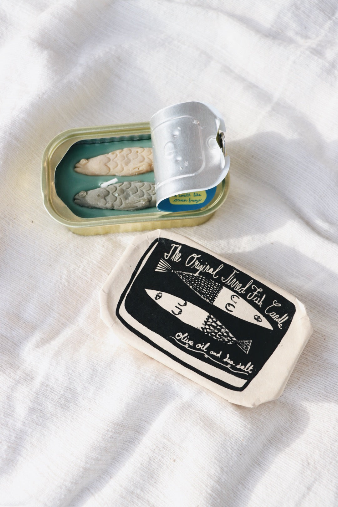 "Tinned Fish Candle": Olive Oil & Sea Salt