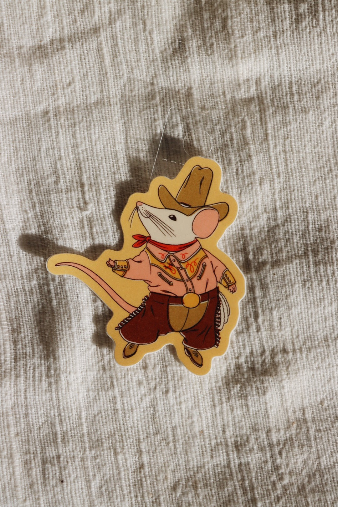 Cowboy Mouse Sticker
