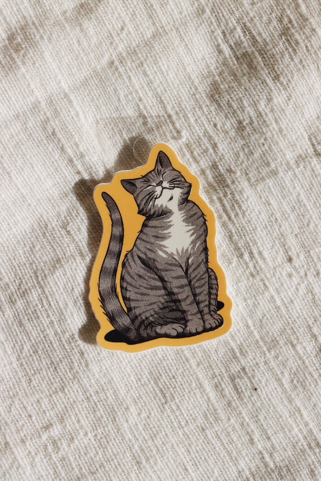 Grey Cat Sticker