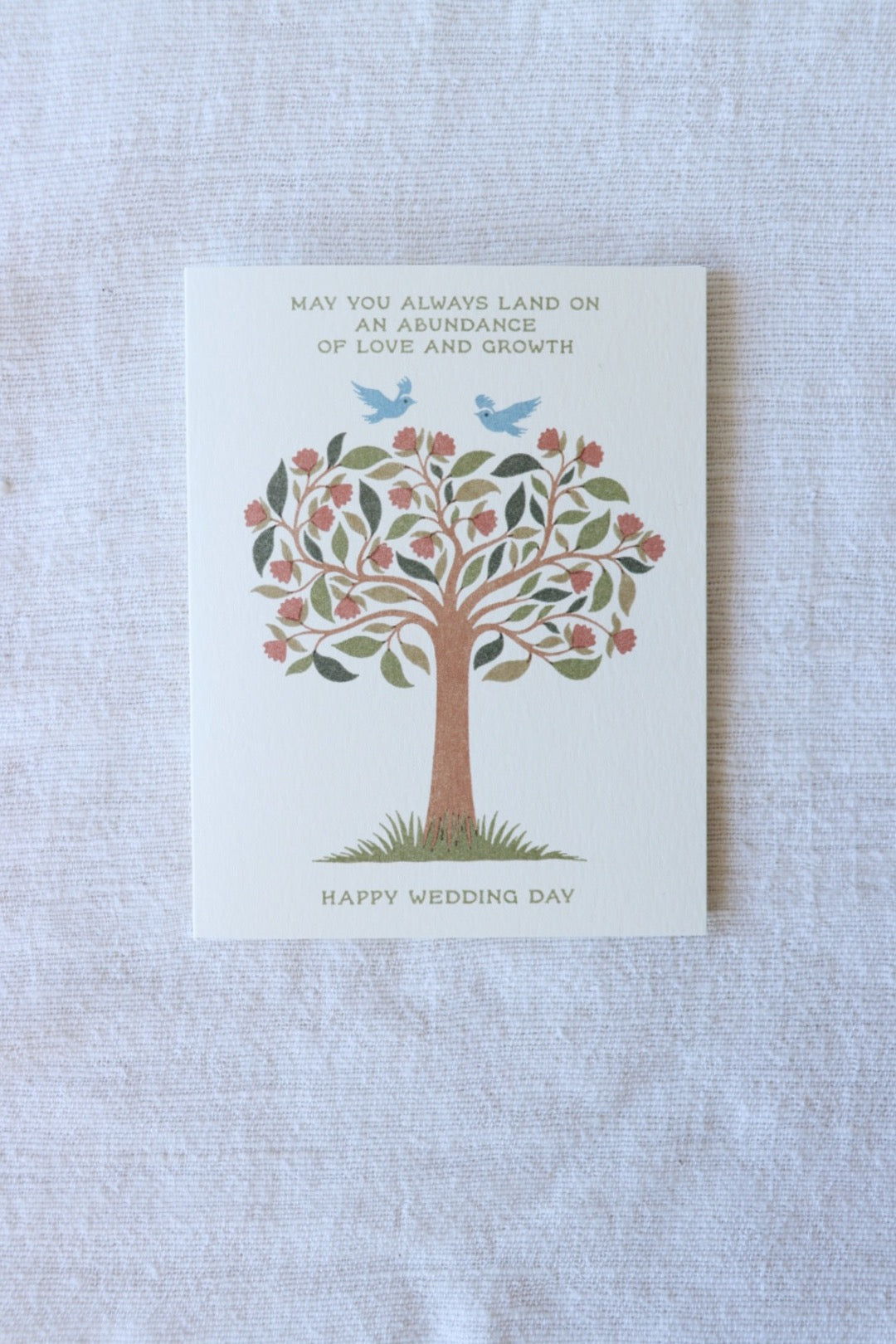 Tree of Love Wedding Card