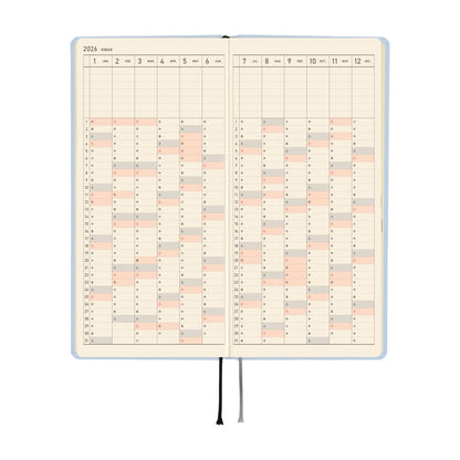 2026 Hobonichi Techo Weeks MEGA, Sky Mist