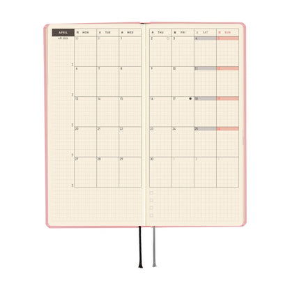 2026 Hobonichi Techo Weeks MEGA, Strawberry Milk