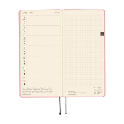 2026 Hobonichi Techo Weeks MEGA, Strawberry Milk