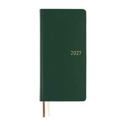 Hobonichi Techo 2027 Weeks Leather: Forest Green