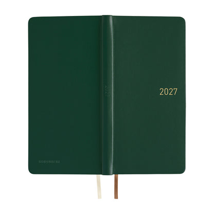Hobonichi Techo 2027 Weeks Leather: Forest Green
