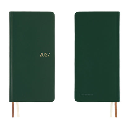 Hobonichi Techo 2027 Weeks Leather: Forest Green
