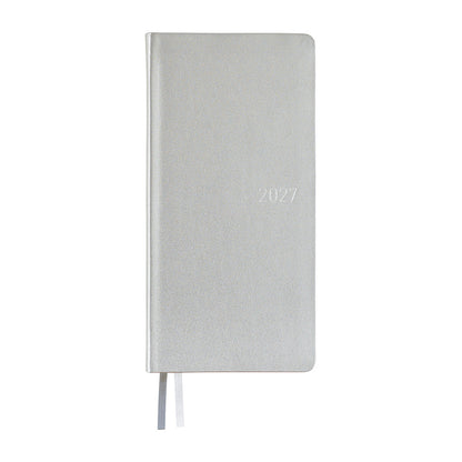 Hobonichi Techo 2027 Weeks Leather: Noble Silver