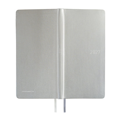 Hobonichi Techo 2027 Weeks Leather: Noble Silver