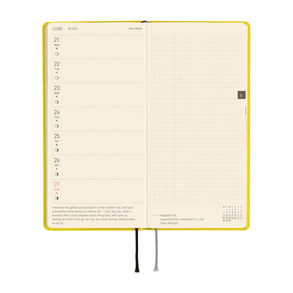 Hobonichi Techo 2027 Weeks Colors: Canaria Yellow