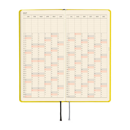 Hobonichi Techo 2027 Weeks Colors: Canaria Yellow
