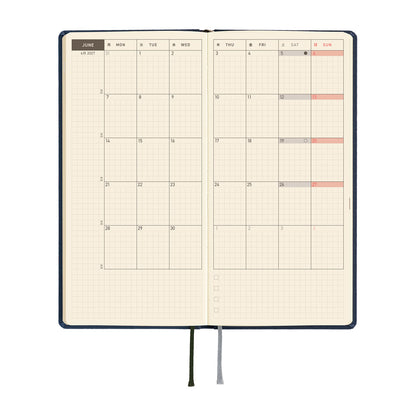 Hobonichi Techo 2027 Weeks Colors: Midnight Blue