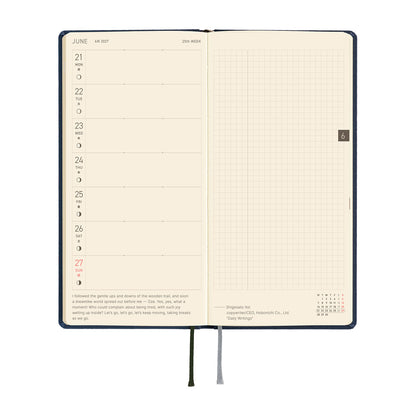 Hobonichi Techo 2027 Weeks Colors: Midnight Blue