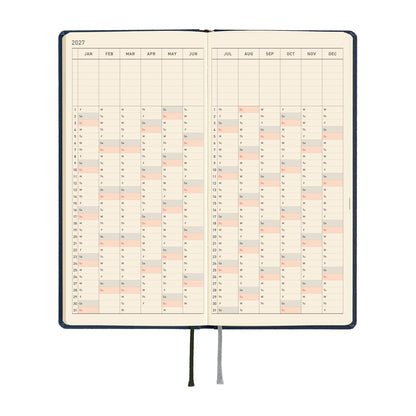 Hobonichi Techo 2027 Weeks Colors: Midnight Blue