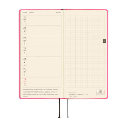 Hobonichi Techo 2027 Weeks Colors: Pink Sapphire